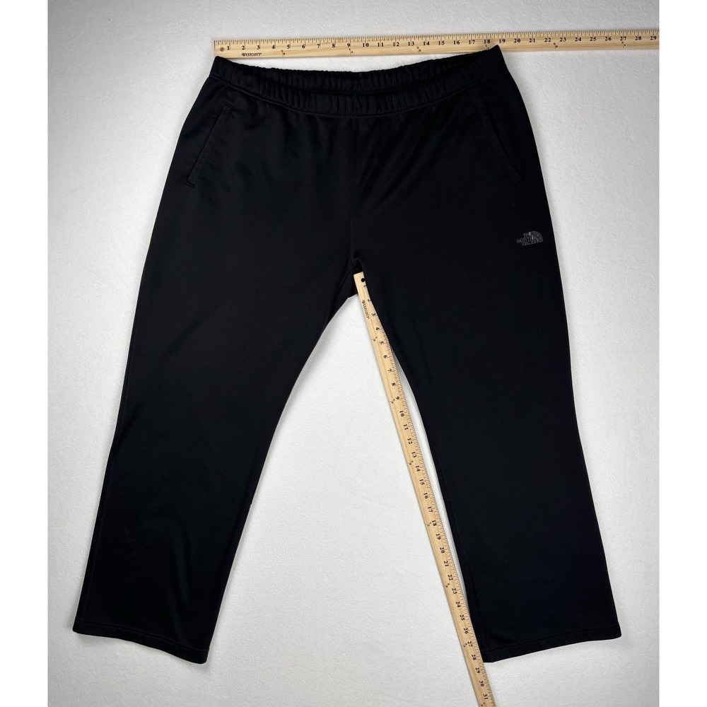 The North Face Men's Softshell Pants Black XXL Fleece Lined Stretch Inseam 28 - Picture 7 of 9